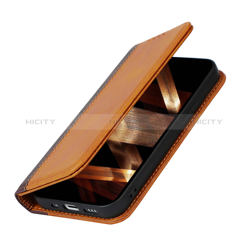 Handytasche Stand Schutzhülle Flip Leder Hülle L13 für Apple iPhone 15 groß