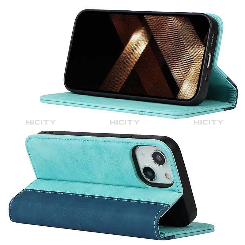 Handytasche Stand Schutzhülle Flip Leder Hülle L13 für Apple iPhone 15 groß