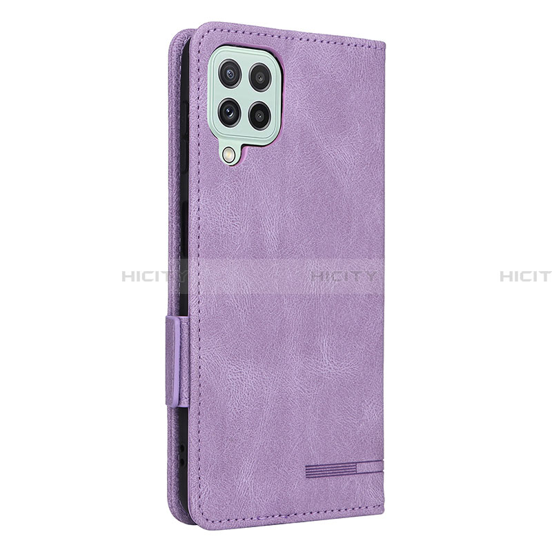 Handytasche Stand Schutzhülle Flip Leder Hülle L13Z für Samsung Galaxy A22 4G Violett