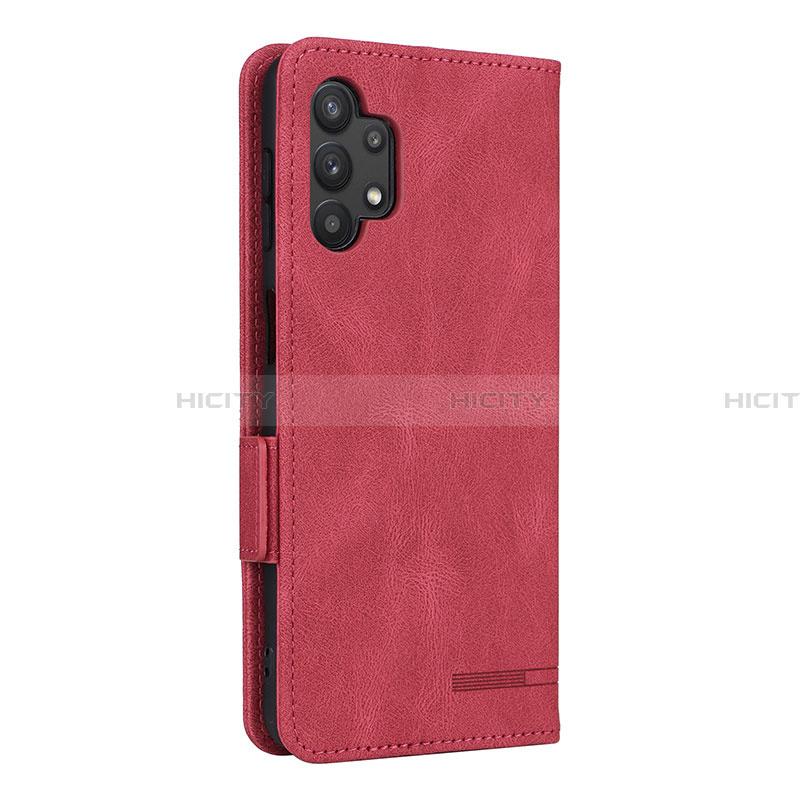 Handytasche Stand Schutzhülle Flip Leder Hülle L13Z für Samsung Galaxy A32 5G Rot