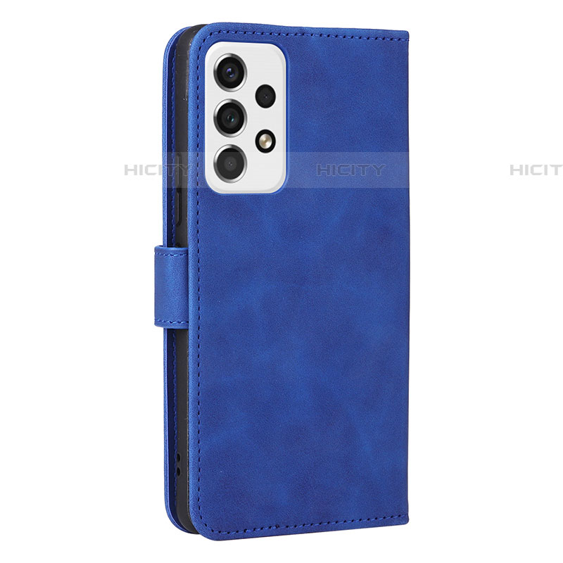 Handytasche Stand Schutzhülle Flip Leder Hülle L13Z für Samsung Galaxy A53 5G Blau