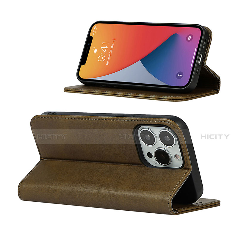 Handytasche Stand Schutzhülle Flip Leder Hülle L14 für Apple iPhone 13 Pro groß