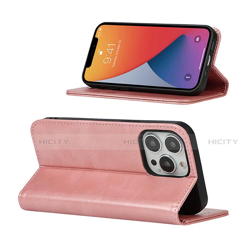 Handytasche Stand Schutzhülle Flip Leder Hülle L14 für Apple iPhone 13 Pro groß