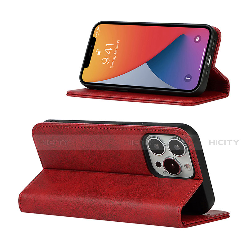 Handytasche Stand Schutzhülle Flip Leder Hülle L14 für Apple iPhone 13 Pro groß