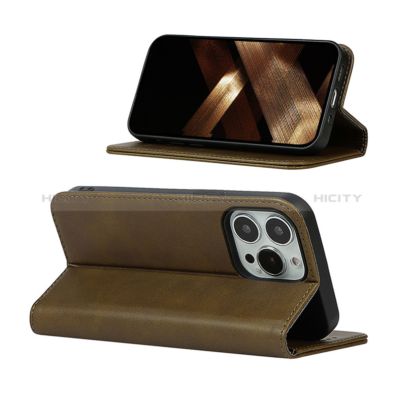 Handytasche Stand Schutzhülle Flip Leder Hülle L14 für Apple iPhone 14 Pro Max groß