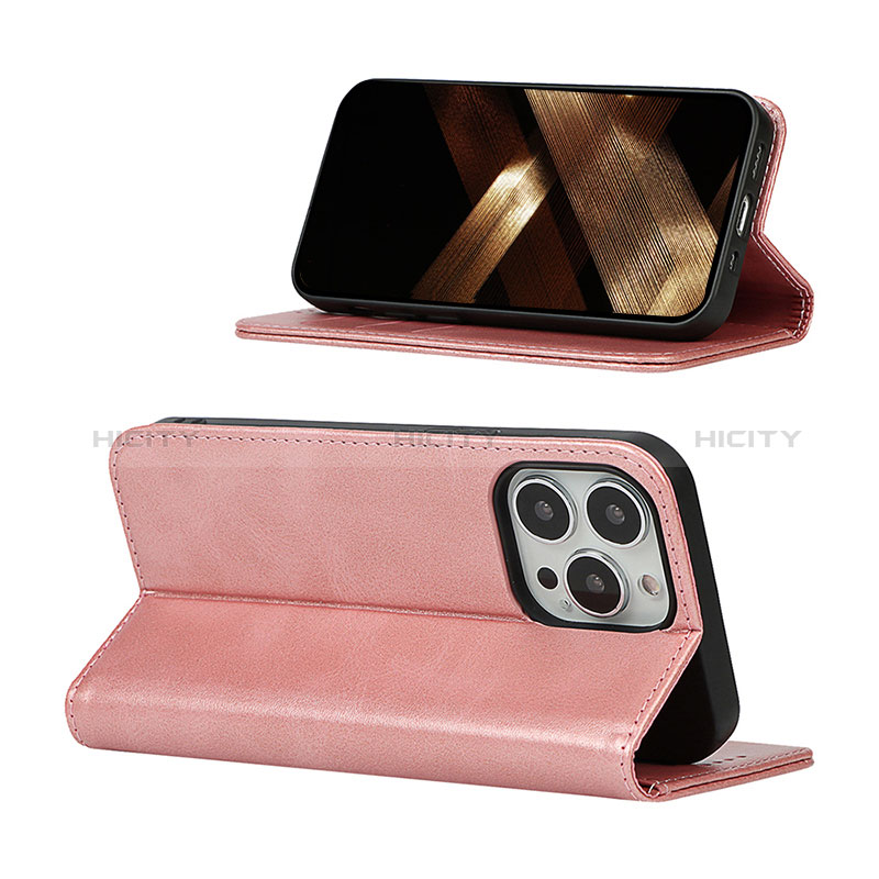 Handytasche Stand Schutzhülle Flip Leder Hülle L14 für Apple iPhone 14 Pro Max groß