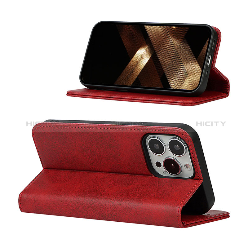 Handytasche Stand Schutzhülle Flip Leder Hülle L14 für Apple iPhone 14 Pro Max groß