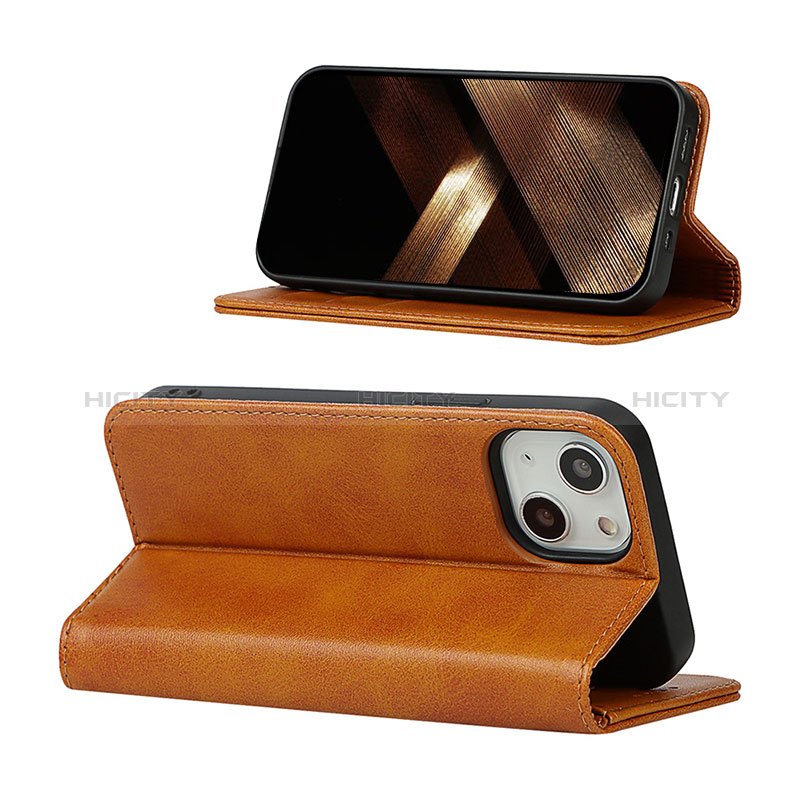 Handytasche Stand Schutzhülle Flip Leder Hülle L14 für Apple iPhone 15