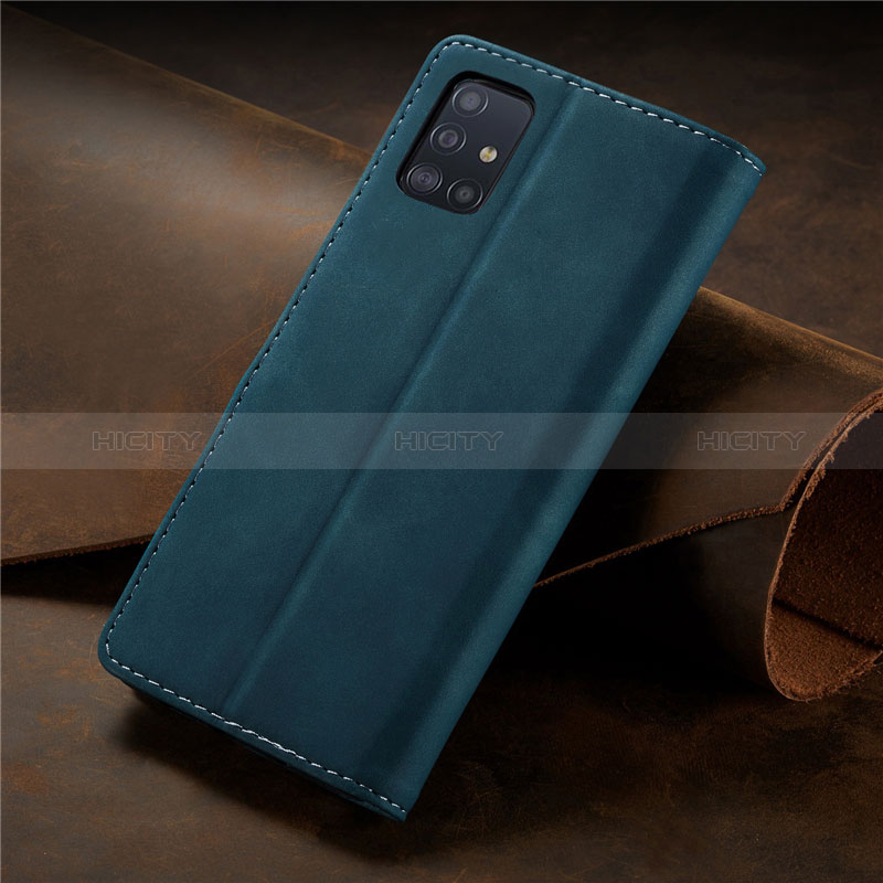 Handytasche Stand Schutzhülle Flip Leder Hülle L15 für Samsung Galaxy A71 4G A715 groß