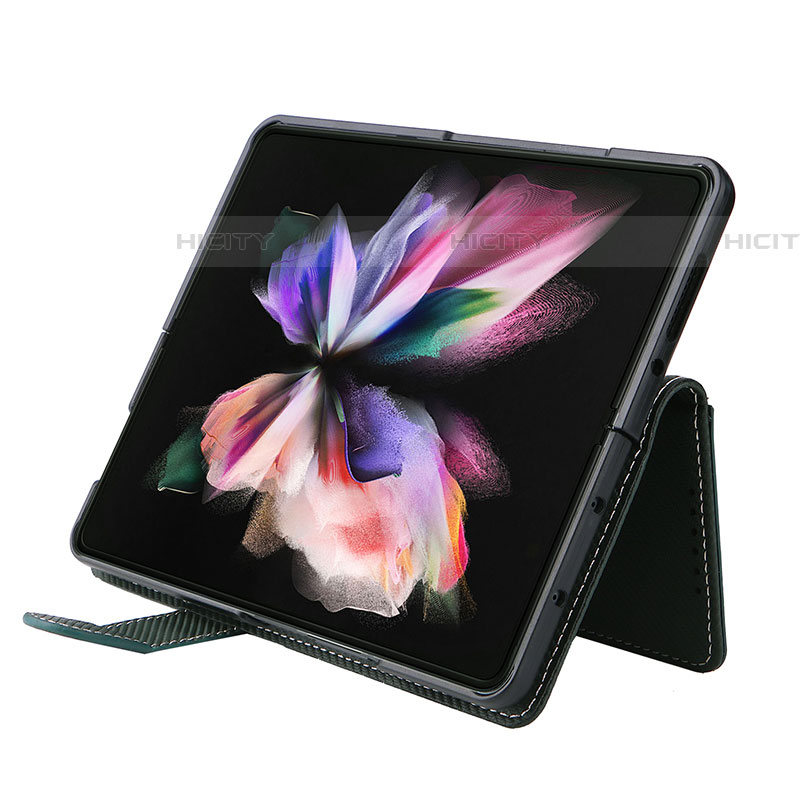 Handytasche Stand Schutzhülle Flip Leder Hülle L15Z für Samsung Galaxy Z Fold4 5G