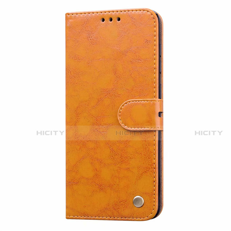 Handytasche Stand Schutzhülle Flip Leder Hülle L16 für Samsung Galaxy A31 Orange Plus