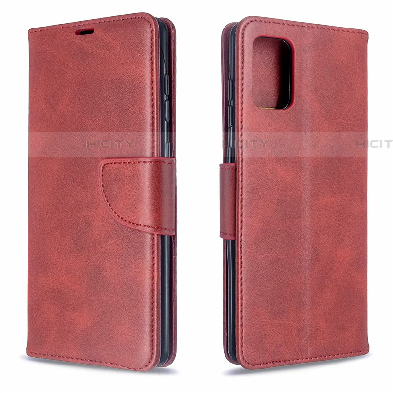 Handytasche Stand Schutzhülle Flip Leder Hülle L16 für Samsung Galaxy A71 5G Rot Plus