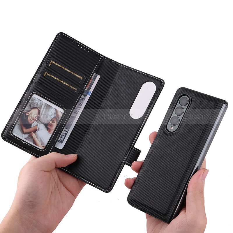 Handytasche Stand Schutzhülle Flip Leder Hülle L16Z für Samsung Galaxy Z Fold3 5G groß