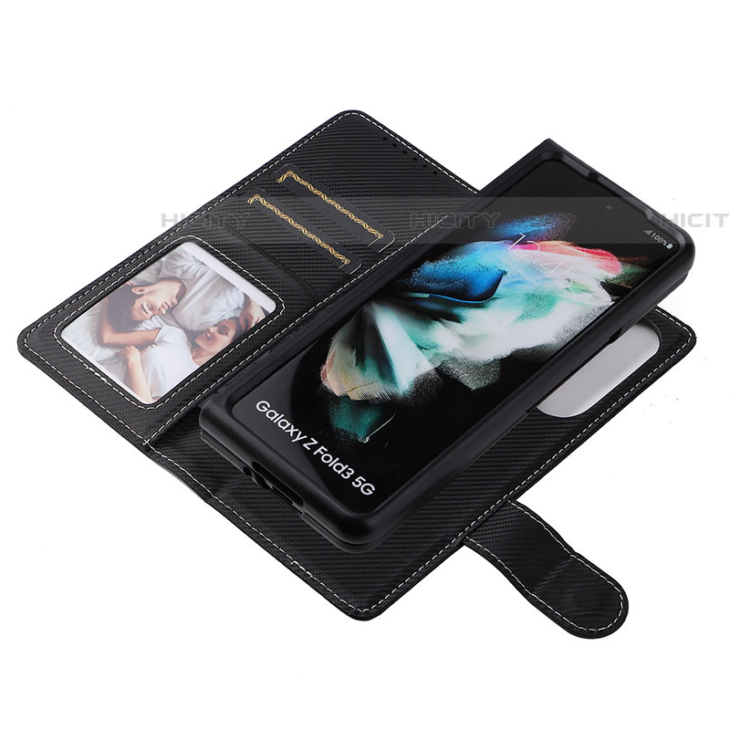 Handytasche Stand Schutzhülle Flip Leder Hülle L16Z für Samsung Galaxy Z Fold4 5G