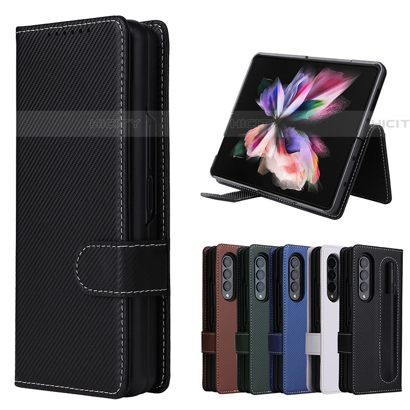 Handytasche Stand Schutzhülle Flip Leder Hülle L16Z für Samsung Galaxy Z Fold4 5G