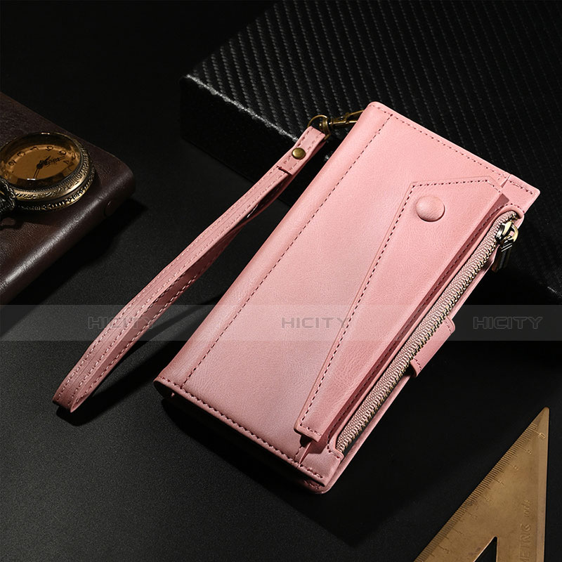 Handytasche Stand Schutzhülle Flip Leder Hülle L17 für Apple iPhone 13 Pro Max Rosegold Plus