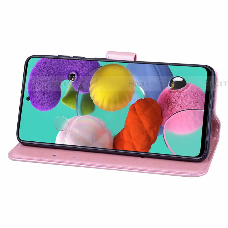 Handytasche Stand Schutzhülle Flip Leder Hülle L17 für Samsung Galaxy A51 5G groß