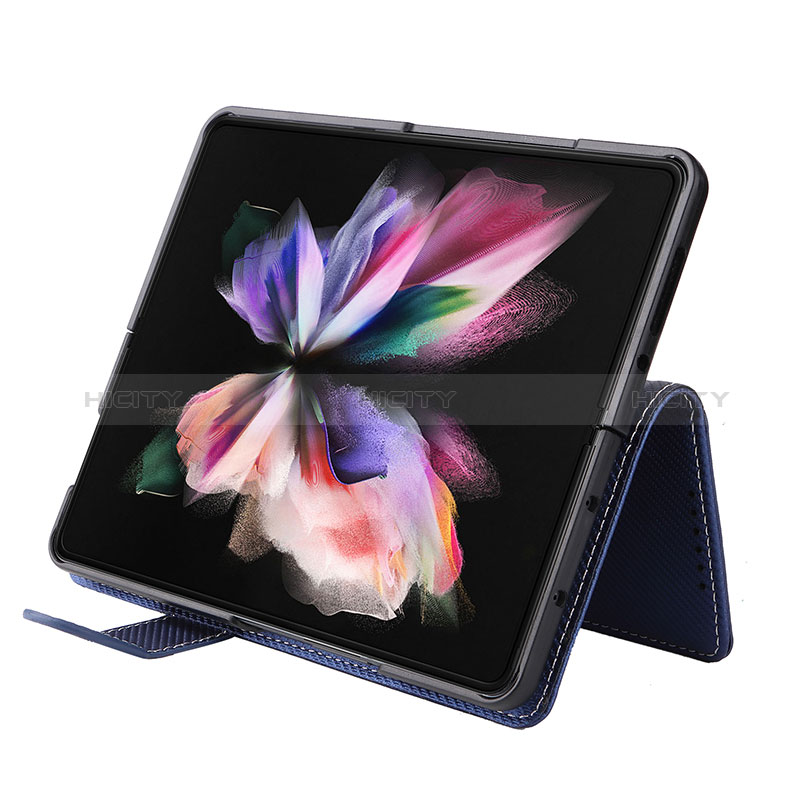 Handytasche Stand Schutzhülle Flip Leder Hülle L17Z für Samsung Galaxy Z Fold3 5G