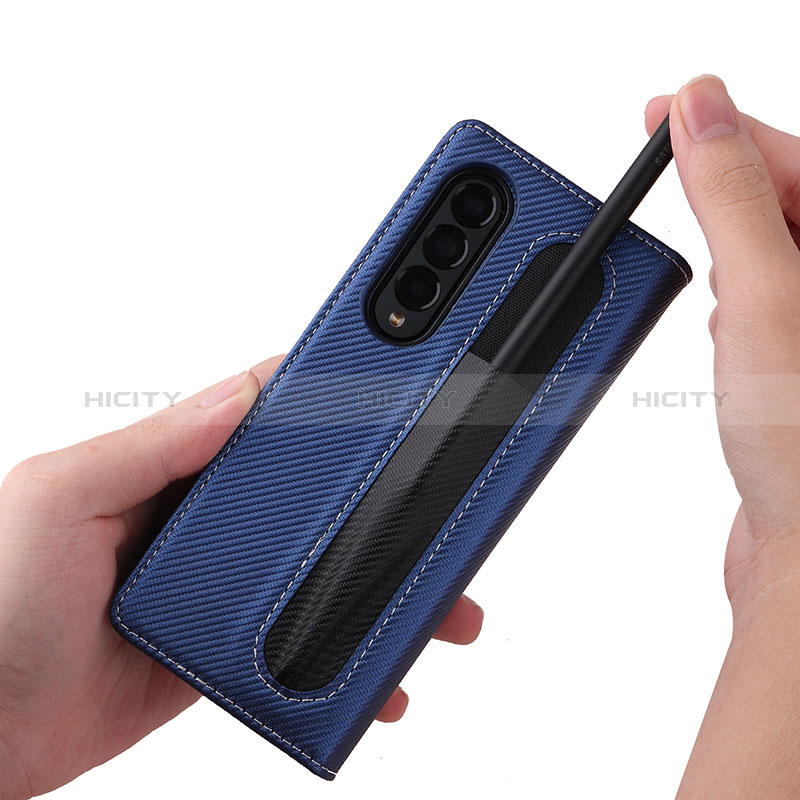 Handytasche Stand Schutzhülle Flip Leder Hülle L17Z für Samsung Galaxy Z Fold3 5G