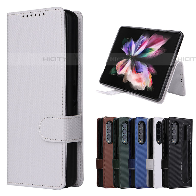 Handytasche Stand Schutzhülle Flip Leder Hülle L17Z für Samsung Galaxy Z Fold4 5G