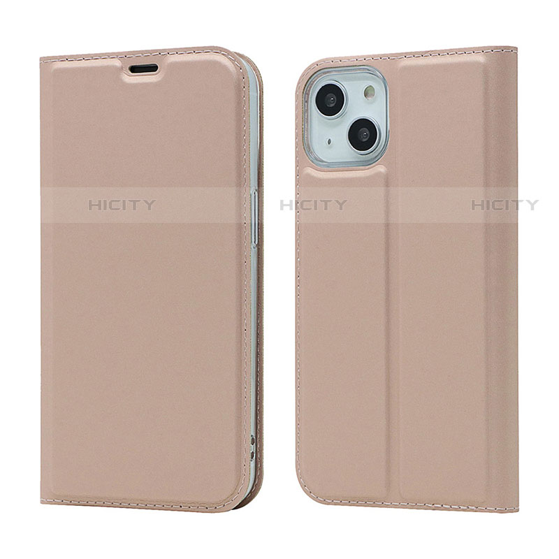 Handytasche Stand Schutzhülle Flip Leder Hülle L18 für Apple iPhone 13 Rosegold Plus