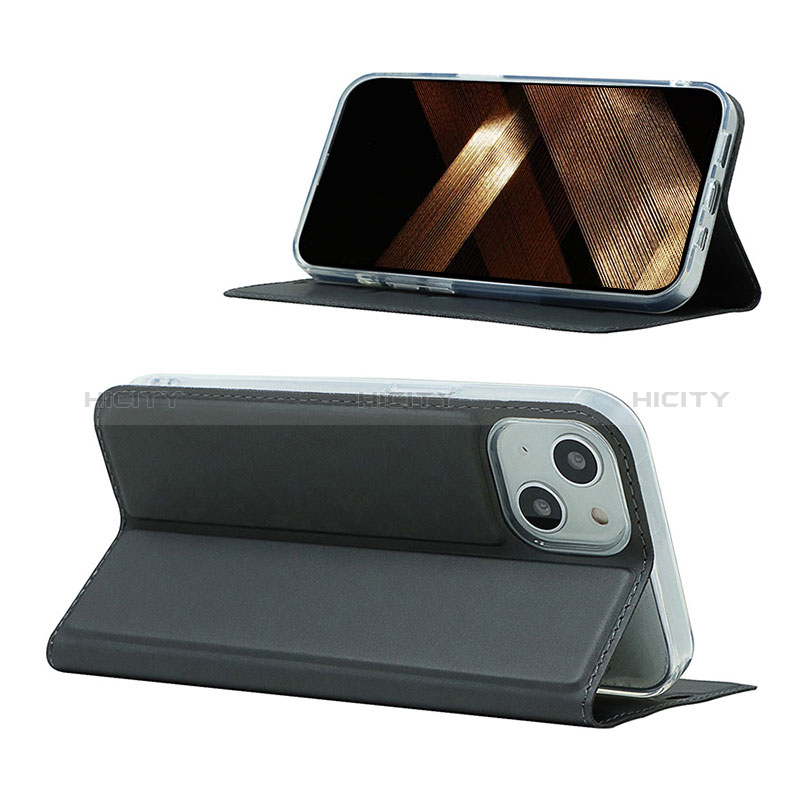 Handytasche Stand Schutzhülle Flip Leder Hülle L18 für Apple iPhone 15 groß