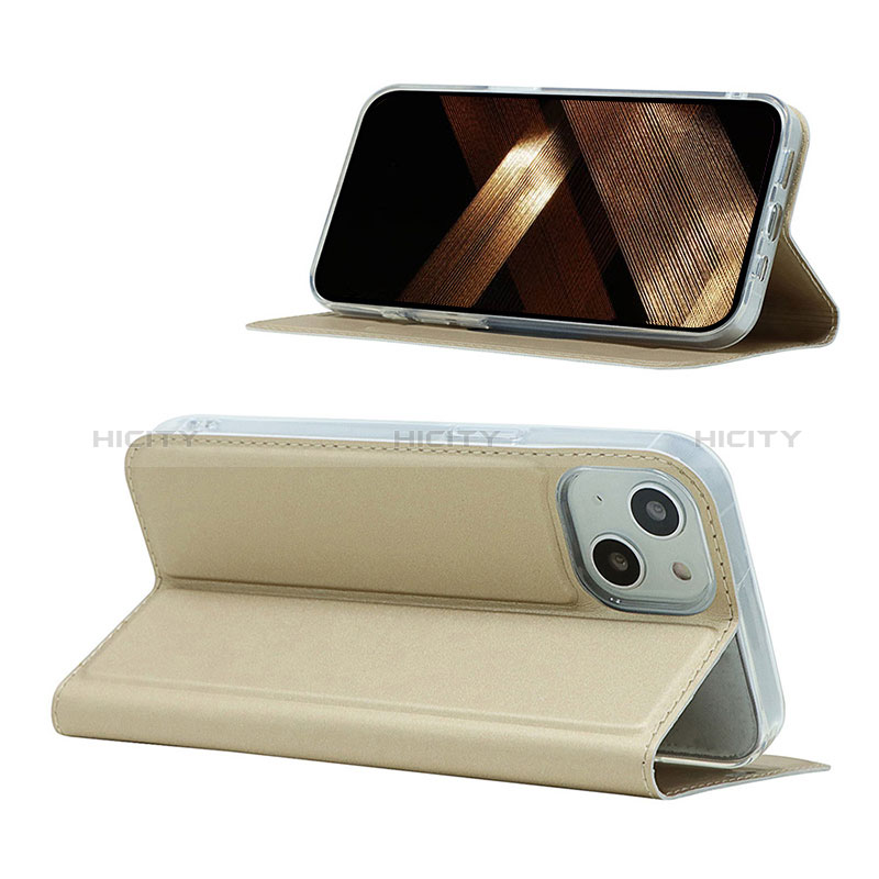 Handytasche Stand Schutzhülle Flip Leder Hülle L18 für Apple iPhone 15 groß