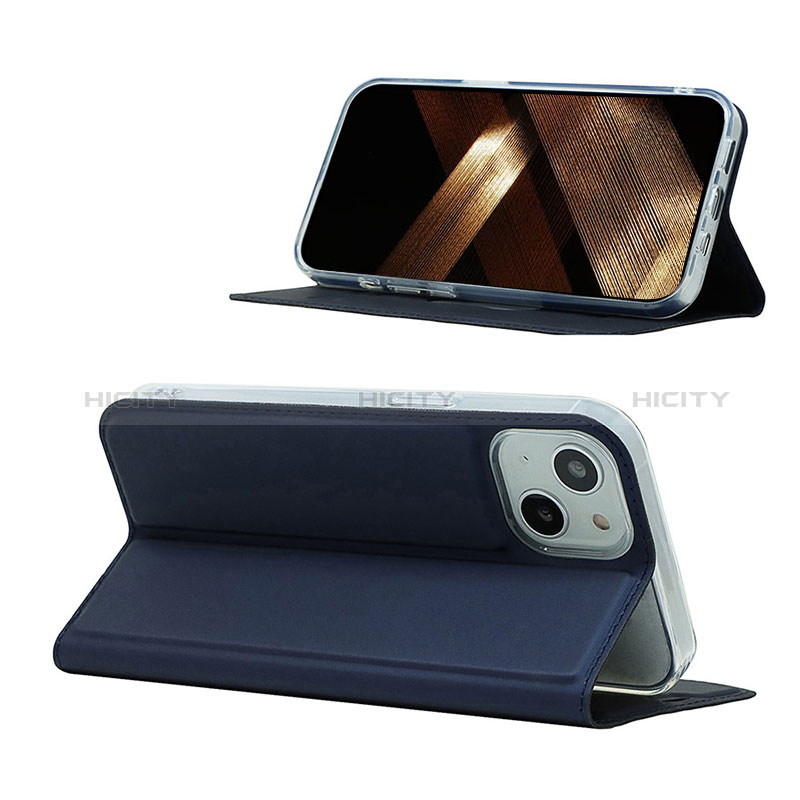 Handytasche Stand Schutzhülle Flip Leder Hülle L18 für Apple iPhone 15 groß