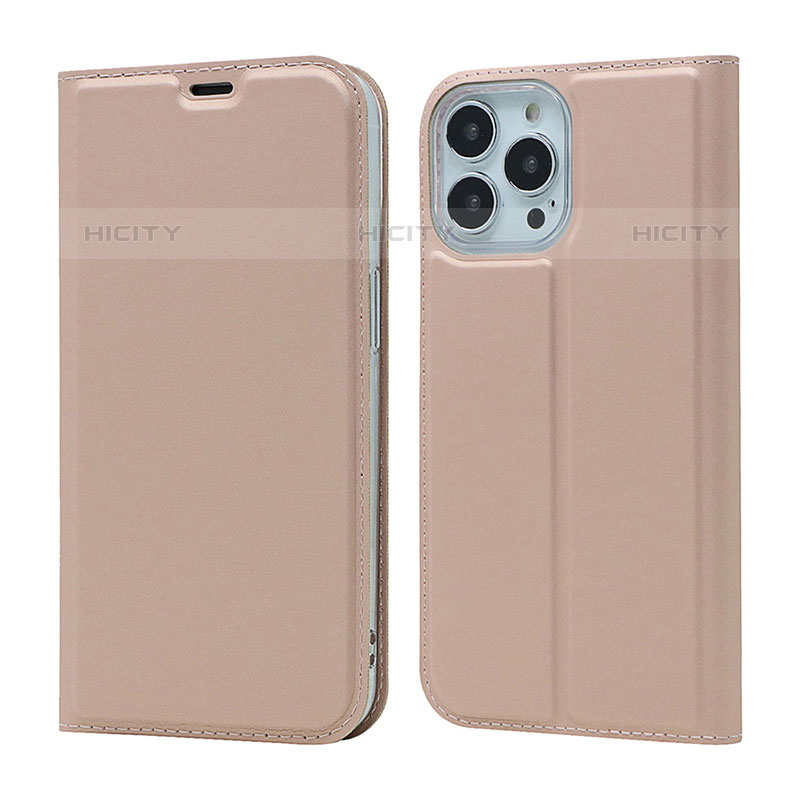 Handytasche Stand Schutzhülle Flip Leder Hülle L18 für Apple iPhone 15 Pro Rosegold