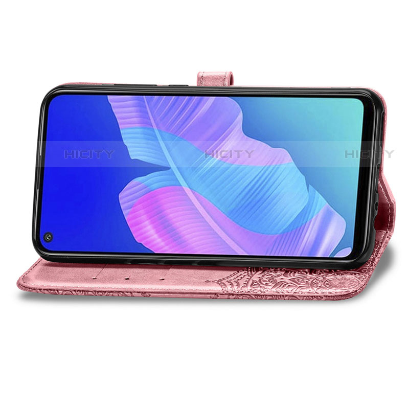 Handytasche Stand Schutzhülle Flip Leder Hülle L18 für Huawei Y7p groß