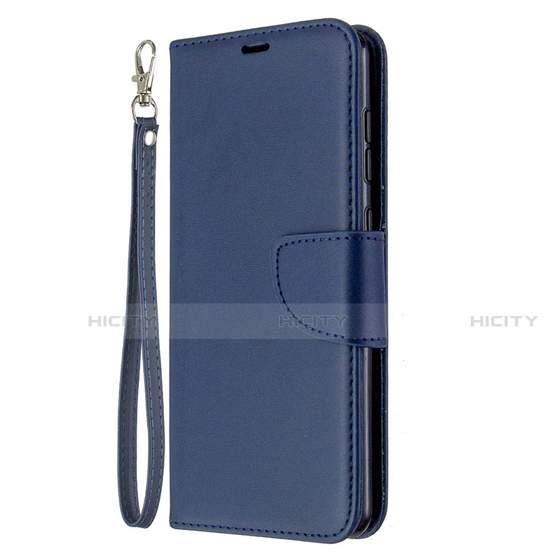 Handytasche Stand Schutzhülle Flip Leder Hülle L18 für Samsung Galaxy A31 Blau Plus