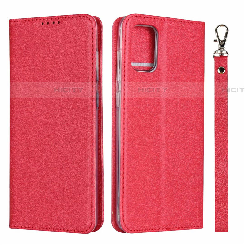 Handytasche Stand Schutzhülle Flip Leder Hülle L18 für Samsung Galaxy A51 5G Rot Plus