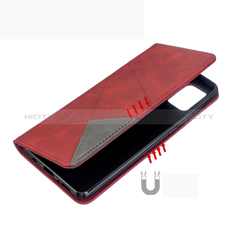 Handytasche Stand Schutzhülle Flip Leder Hülle L18 für Samsung Galaxy A71 4G A715 groß