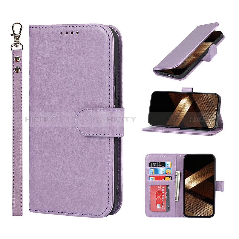 Handytasche Stand Schutzhülle Flip Leder Hülle L19 für Apple iPhone 14 Pro Max Violett Plus