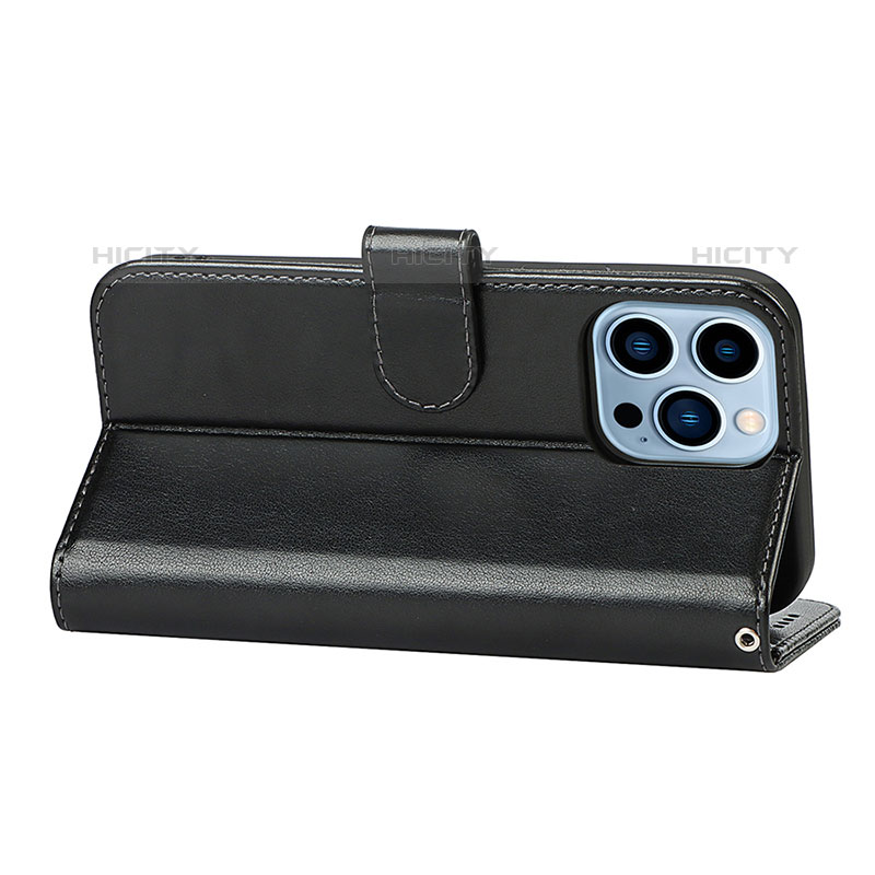 Handytasche Stand Schutzhülle Flip Leder Hülle L19 für Apple iPhone 15 Pro