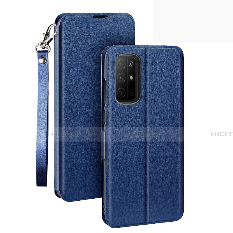 Handytasche Stand Schutzhülle Flip Leder Hülle L22 für Huawei Honor 30S Blau