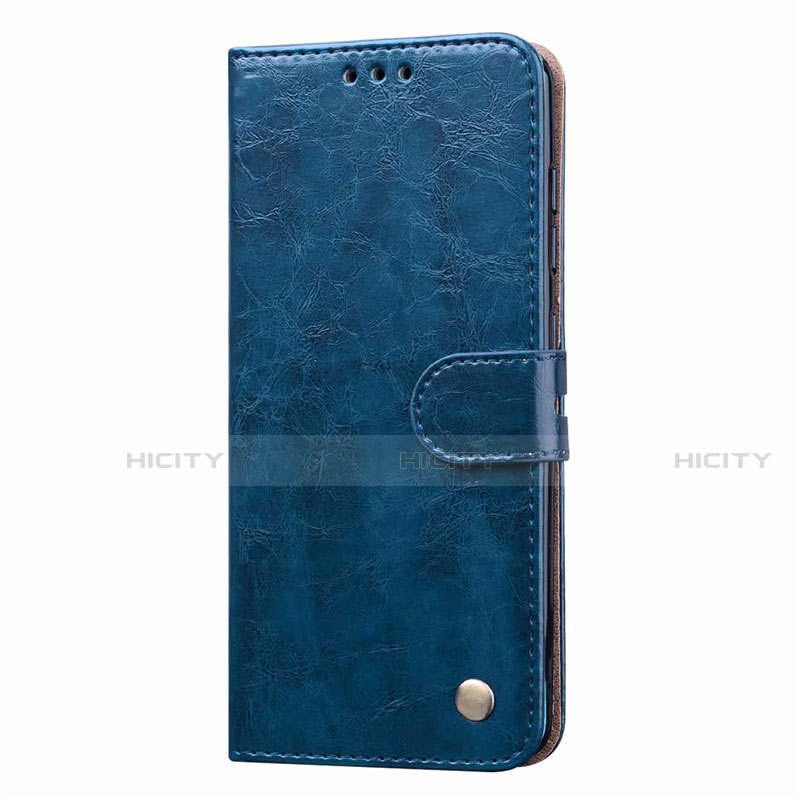 Handytasche Stand Schutzhülle Flip Leder Hülle L22 für Samsung Galaxy A41 Blau