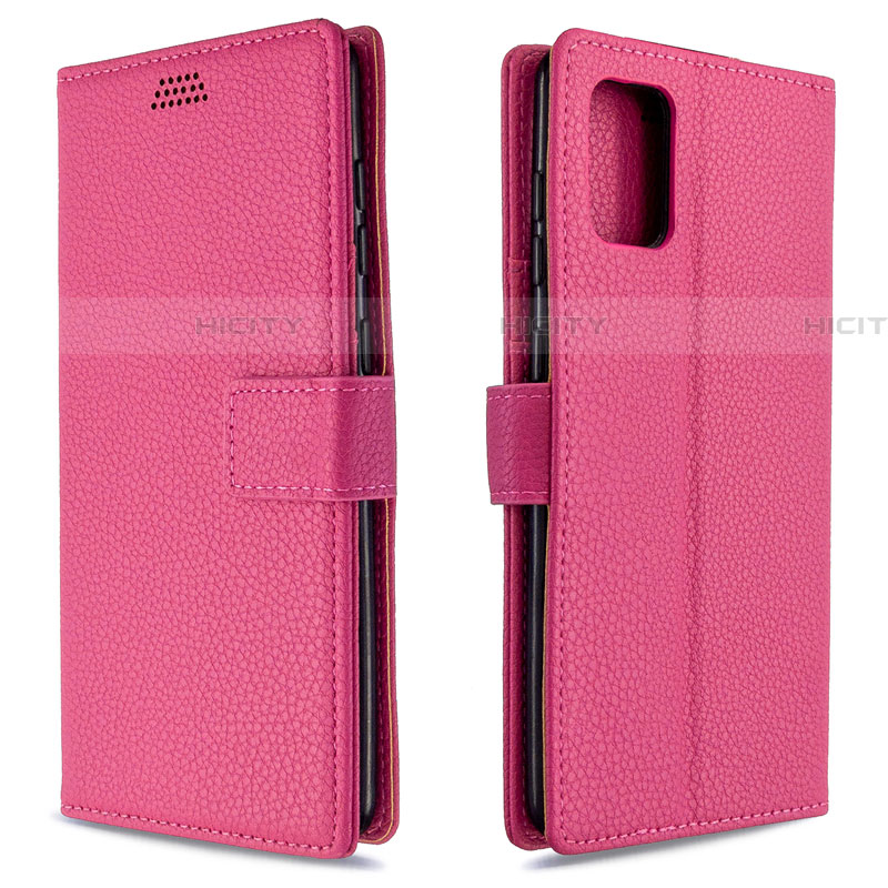 Handytasche Stand Schutzhülle Flip Leder Hülle L22 für Samsung Galaxy A71 5G Pink Plus