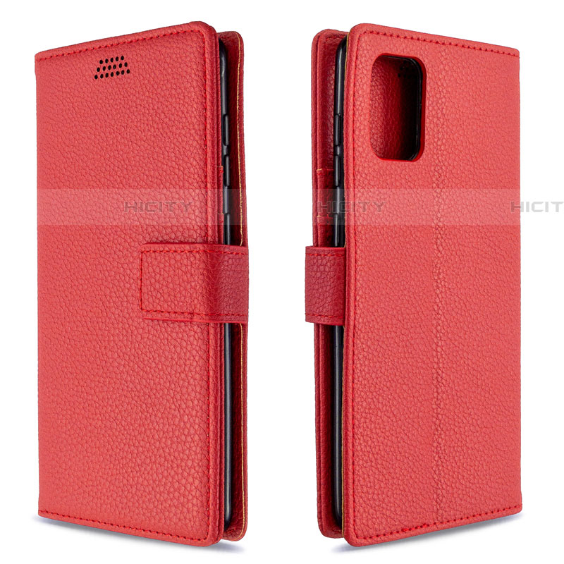 Handytasche Stand Schutzhülle Flip Leder Hülle L22 für Samsung Galaxy A71 5G Rot Plus