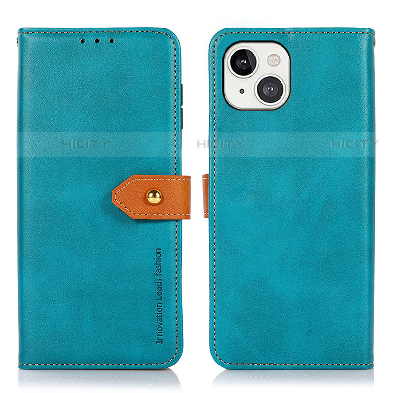 Handytasche Stand Schutzhülle Flip Leder Hülle L29 für Apple iPhone 13 Blau Plus