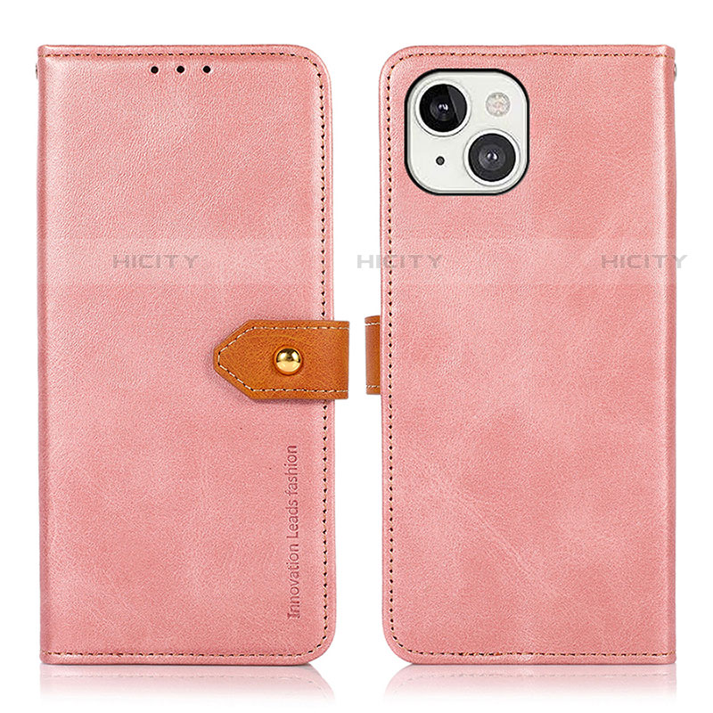 Handytasche Stand Schutzhülle Flip Leder Hülle L29 für Apple iPhone 13 Mini Rosegold