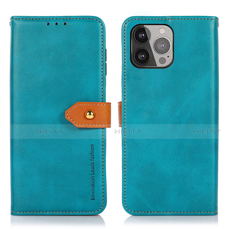 Handytasche Stand Schutzhülle Flip Leder Hülle L29 für Apple iPhone 13 Pro Blau