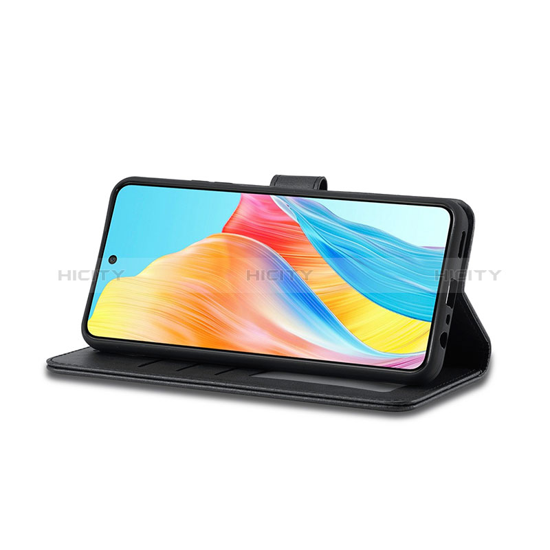 Handytasche Stand Schutzhülle Flip Leder Hülle LC1 für Oppo A18 groß