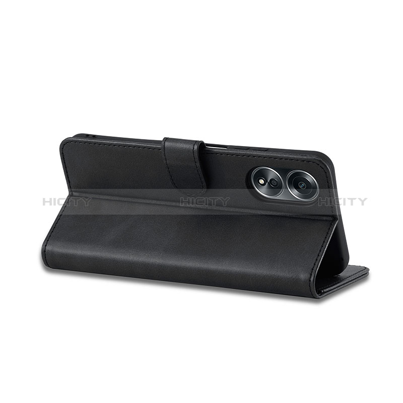 Handytasche Stand Schutzhülle Flip Leder Hülle LC1 für Oppo A18 groß