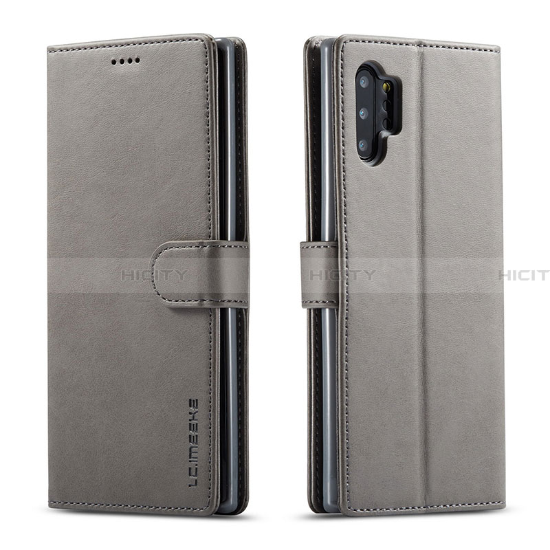 Handytasche Stand Schutzhülle Flip Leder Hülle LC1 für Samsung Galaxy A32 5G Grau Plus