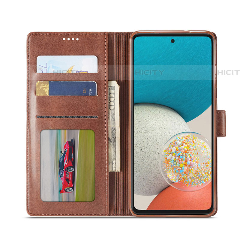 Handytasche Stand Schutzhülle Flip Leder Hülle LC1 für Samsung Galaxy A53 5G groß