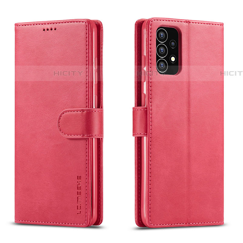 Handytasche Stand Schutzhülle Flip Leder Hülle LC1 für Samsung Galaxy A53 5G Pink Plus