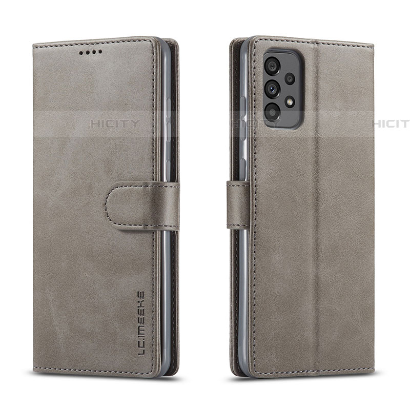 Handytasche Stand Schutzhülle Flip Leder Hülle LC1 für Samsung Galaxy A73 5G groß