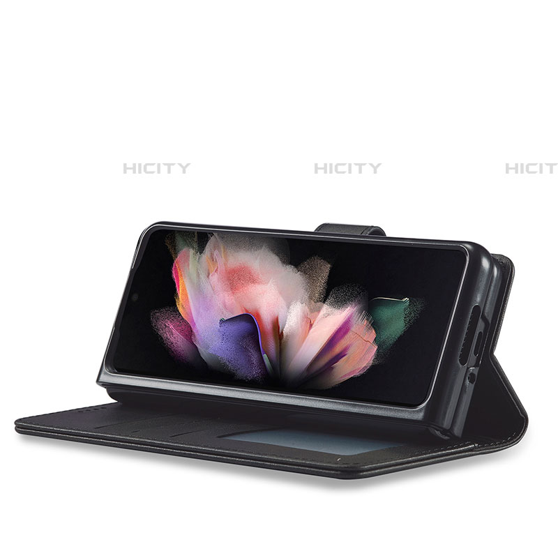 Handytasche Stand Schutzhülle Flip Leder Hülle LC1 für Samsung Galaxy Z Fold4 5G