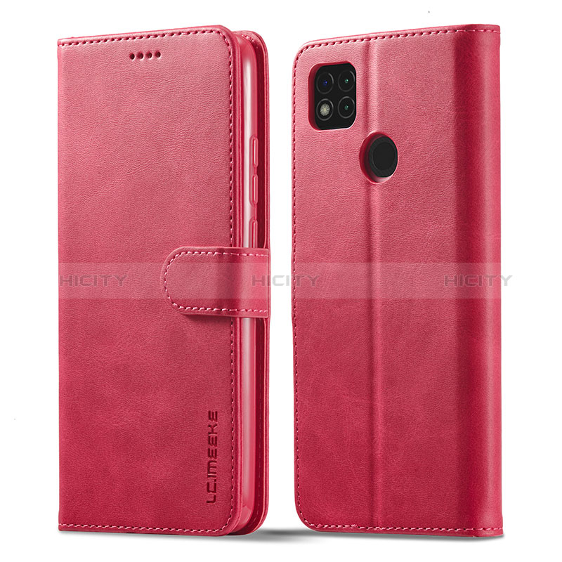 Handytasche Stand Schutzhülle Flip Leder Hülle LC1 für Xiaomi Redmi 9C NFC Pink Plus